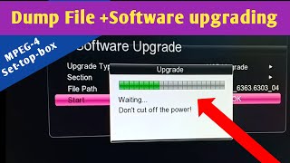 MPEG 4 set top box Software upgrading and Dump File take easily without any problems [upl. by Arvad]