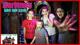 SARDiNES Hide And Seek In Mirror Maze Funny Game  That YouTub3 Family Family Channel [upl. by Baler]