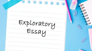 Example of an exploratory essay [upl. by Oiretule551]