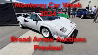 Monterey Car Week 2024 Broad Arrow Auctions [upl. by Brion]