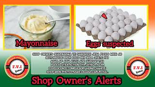 mayonnaise mein eggs nhi mila shate hai ab  telangana state shop owners [upl. by Ennaxor851]