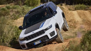 Offroad with Jeep Grand Cherokee Trailhawk 4xe PlugIn Hybrid AT8 380 HP offroad PHEV 20 Turbo [upl. by Ciapas]