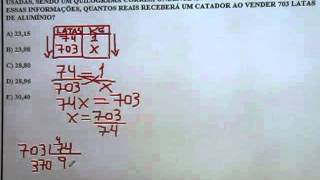 Matemática  BB  2012  Cesgranrio  Questão 11  Regra de Três Simples [upl. by Olracnaig]