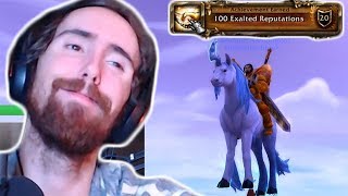 Asmongold Gets 100 Exalted Reputations And New Mount [upl. by Gabby919]