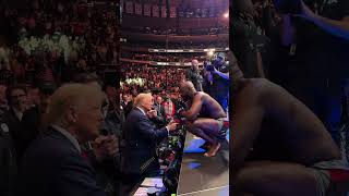 US Presidentelect Donald Trump in attendance at UFC 309 at Madison Square Garden 2 [upl. by Teryl122]