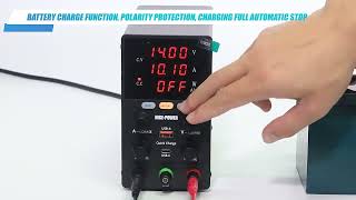 How to use NICEPOWER SPS3010C DC Power supply Battery Charge Function [upl. by Namya]