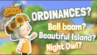 Island ORDINANCES Quickly EXPLAINED 💭  Animal Crossing New Horizons [upl. by Puttergill]