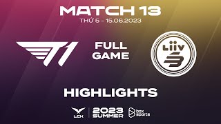 T1 vs LSB Highlights ALL GAMES  Match 13  LCK Summer Split 2023 [upl. by Dyer]