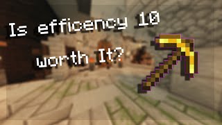 Is An Efficiency 10 Pickaxe Worth It [upl. by Lani]