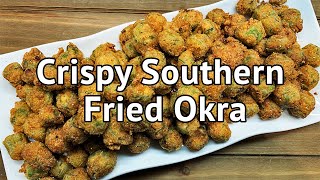 Crispy Southern Fried Okra  Chef Lorious [upl. by Gabe]