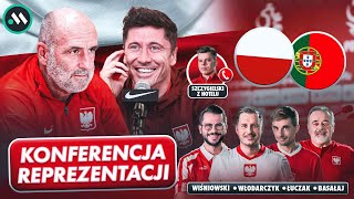 LEWANDOWSKI I PROBIERZ KONFERENCJA PRZED POLSKA  PORTUGALIA  STUDIO [upl. by Renault]