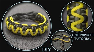 How to Make Paracord Bracelet Tying Lark’s Head amp Cobra Knots [upl. by Odericus]