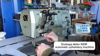 Durkopp Adler N291 upholstery sewing machine [upl. by Anitahs800]