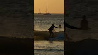 April 14 2024 Sunset surf Playa Tamarindo Costa Rica surf surfcamp surfergirl surfcostarica [upl. by Allemaj239]