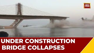 Exclusive Visuals Of Under Construction Bridge Collapses In Bihar [upl. by Alvar]