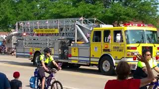 Clawsons 4th of July Parade 2018 Emergency Vehicles Part 1 [upl. by Ainod988]