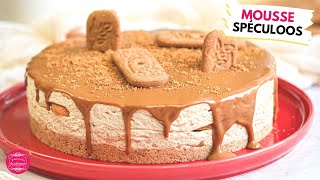 GÂTEAU MOUSSE SPÉCULOOS  RECETTE SANS CUISSON [upl. by Atirat]