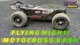 TRAXXAS SLEDGE XL M2C JACKHAMMR RIPS UP THE MOTOCROSS TRACK [upl. by Geesey]