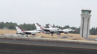 The Greatest Show on Earth  USAF F16 Thunderbirds Demo  California Capital Airshow [upl. by Glick784]