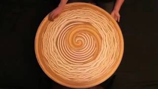 Mikhail Sadovnikov creating mesmerizing patterns on wet clay [upl. by Olegnaid368]