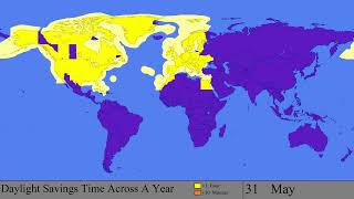 The Progression of Daylight Savings Time Every Day [upl. by Nipahc579]