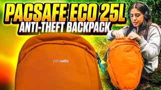 Pacsafe Eco 25L AntiTheft Backpack 2024 Review Wish I got the 18L [upl. by Hesta]