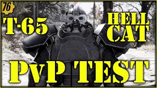 Fallout 76  Hellcat vs T65 Ballistic Damage Protection in PvP Armor Field Testing 5 [upl. by Reyam]