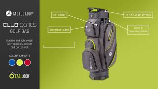 2022 Motocaddy Club Series Bag Features [upl. by Enorel]