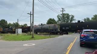 CSX headed East out of Haslett is that line a NorthSouth line [upl. by Jehovah]