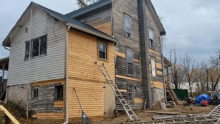 1830s Farmhouse Makeover Fresh Siding Strong Foundation amp Painting Prep Begins [upl. by Brade926]