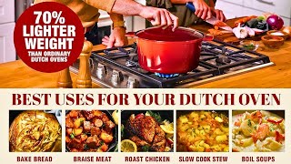 Granitestone 65 Qt Lightweight Dutch Oven Nonstick Durable amp Stylish [upl. by Gerfen]