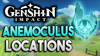 All Anemoculus Locations 【Genshin Impact】 [upl. by Aneeh]