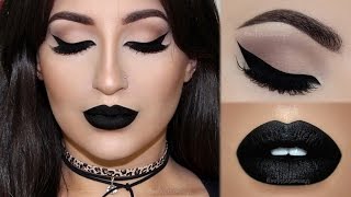 ⭐Perfect Cat Eyeliner amp Black Lipstick  Melissa Samways⭐ [upl. by Flossi]