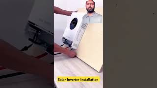 How to install a Solar Inverter Connection Wiring Diagram solarsystem solarelectric electrical [upl. by Hsetirp600]