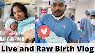 Our Baby Is Here  Live “C” Section Birth Vlog  Anjali Prabhakaran  Delivery Vlog  Baby Arrived [upl. by Yecats]