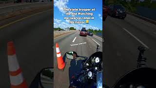 Swerving cones is to much fun yamahar6sound motorcycle r6sound yamahar6 biker sportbike [upl. by Goulet472]