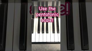 Use the Pentatonic Scale pianolessons pentatoic pianotutorial [upl. by Seiber]