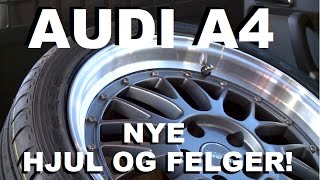 Audi A4  Nye hjul og felger  Garasjen [upl. by Gnaht775]