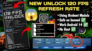 New Unlock 120fps Refresh Rate in Mobile Legends  Using Brevent Module 😱 No Root [upl. by Frank]