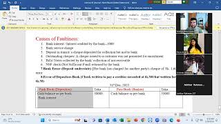 Bank Reconciliation Statement ব্যাংক সমন্বয়  Principles of Accounting BBA 1st Year Episode04 [upl. by Bernadene]