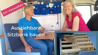 Ausziehbare Sitzbank im Camper bauen [upl. by Dnana]