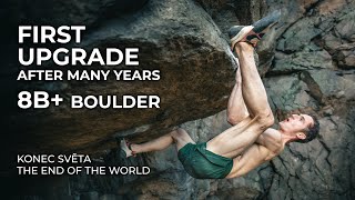 Upgrade of Unrepeated 8B Boulder  The End of the World  Adam Ondra [upl. by Salema]