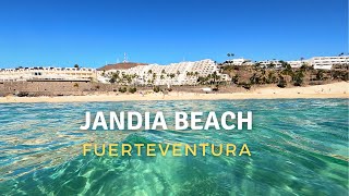 Fuerteventura’s Jandia Beach with its stunning views overlooking Morro Jable  January 2024 [upl. by Adnaugal]