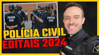 Concursos Polícia Civil Panorama de oportunidades em 2024 PCDF PCSC PCMG PCSP PCES PCPA PCRS [upl. by Erbes]