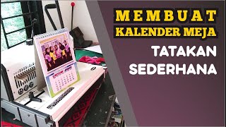 finishing kalender meja tatakan sederhana dengan jilid spiral [upl. by Dahsar]