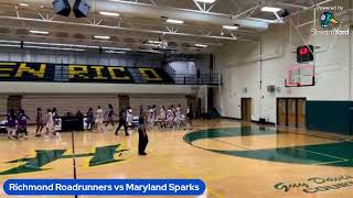 Richmond Roadrunners vs Maryland Sparks [upl. by Nolita]