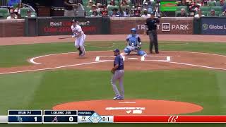 Jarred Kelenics 6th homer is a leadoff shot [upl. by Aved453]