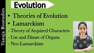 Theories of Evolution  Lamarckism  Theory of Acquired Characters  NeoLamarckism  NEETAIIMS [upl. by Aseiram]