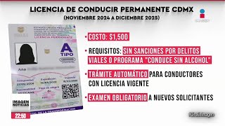 Regresarán las licencias de conducir permanentes en la CDMX [upl. by Georgetta896]