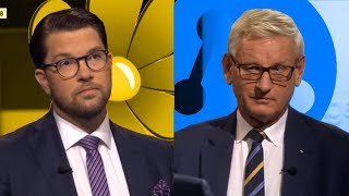 Debatt Jimmie Åkesson SD  Carl Bildt M  om EU [upl. by Elenaj]